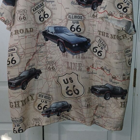 Route 66  Monte Carlo button down short sleeve casual shirt Sz 3XL NWT - Picture 6 of 7